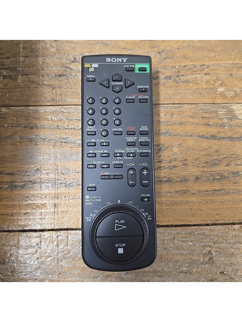 SONY RMT-V130E VCR Remote Control SLV-700HF, SLV-701HF No Battery Cover